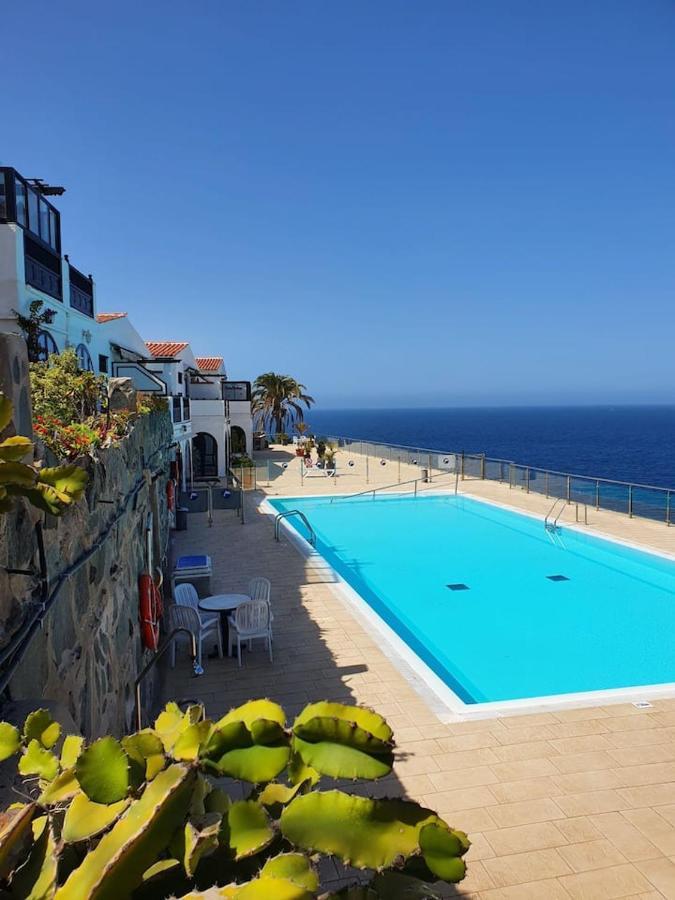 Very Romantic Seaview Apartment Patalavaca Mogan With Warm Pool Exterior photo